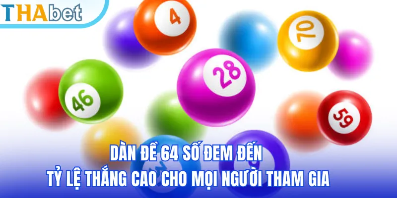 Dàn đề 64 số đem đến tỷ lệ thắng cao cho mọi người tham gia